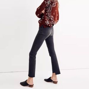 Madewell Cali Demi Boot Jeans 28 Black Style F5904 NWOT
